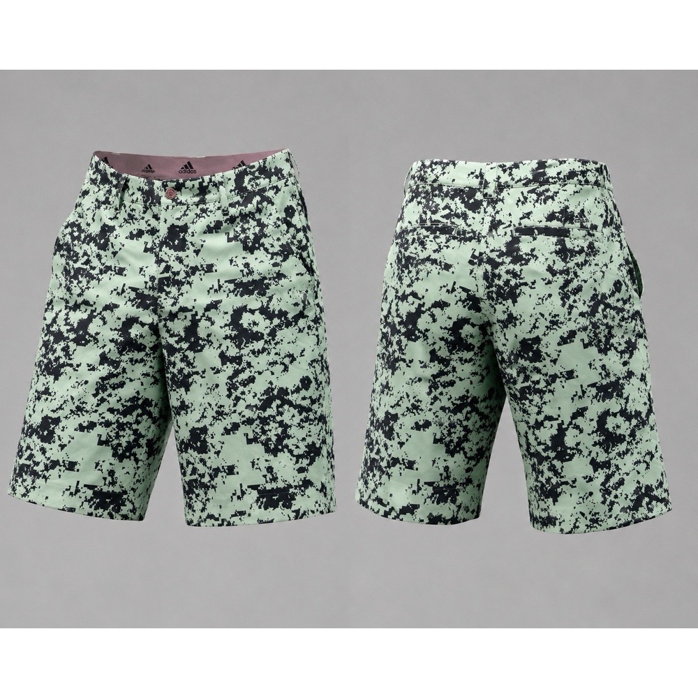 Adidas  Golf Shorts MENS 34 Climalite  Green DIGITAL CAMO  PERFORMANCE